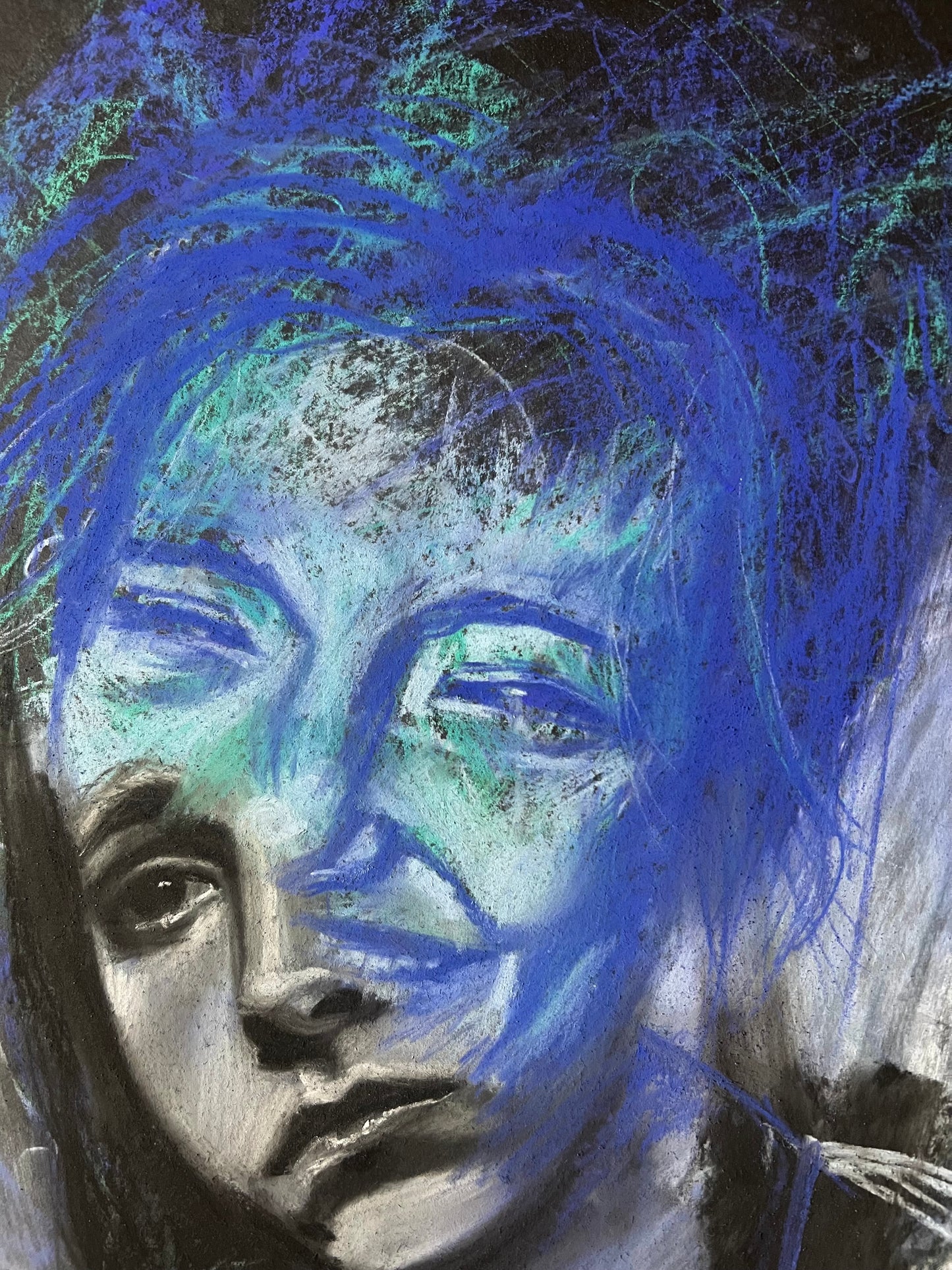 The duality between a happy personality and a sad soul - Original Drawing